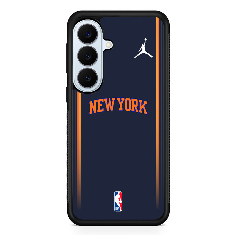 NBA New York Knicks Navy Jordan Samsung Galaxy S26 Plus Case | Lightweight Protective Phone Cover