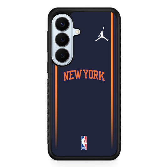 NBA New York Knicks Navy Jordan Samsung Galaxy S26 Plus Case | Lightweight Protective Phone Cover
