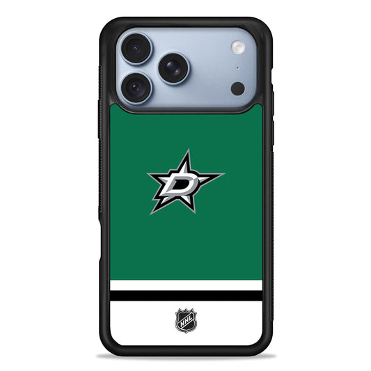 NHL Dallas Stars Green iPhone 18 Pro Case - iPhone 18 Pro Silicone Case