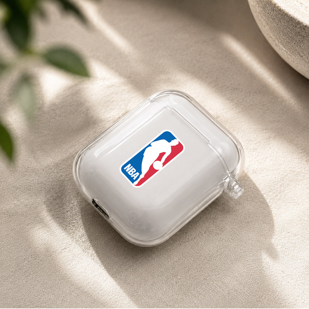 NBA Logo Protective Clear Case Cover For Apple Airpods | Soft Silicone AirPods 1 / 2 Case | Protective Cover