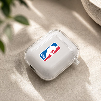 NBA Logo Protective Clear Case Cover For Apple Airpods | Soft Silicone AirPods 1 / 2 Case | Protective Cover