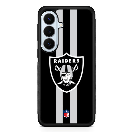 NFL Las Vegas Raiders Black Samsung Galaxy S26 Plus Case | Slim Protective Rubber Cover