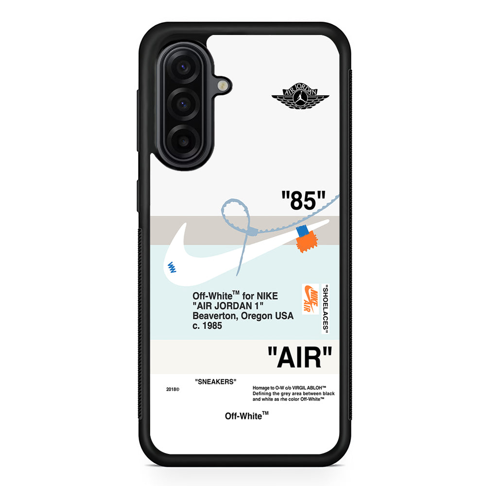 Nike X Air Jordan White Samsung Galaxy A17 Case | Durable Rubber Samsung Galaxy A17 Phone Case