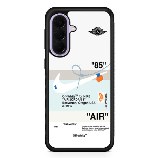 Nike X Air Jordan White Samsung Galaxy A37 Case | Samsung Galaxy A37 Rubber Protective Case