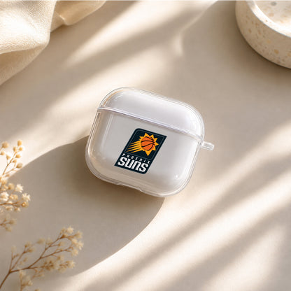 NBA Phoenix Suns Logo Protective Apple Airpods 4 Clear Case - Durable Clear Protection
