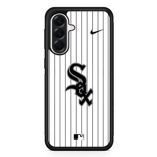 MLB Chicago White Sox White Nike Samsung Galaxy A56 Case | Samsung Galaxy A56 Protective Rubber Case