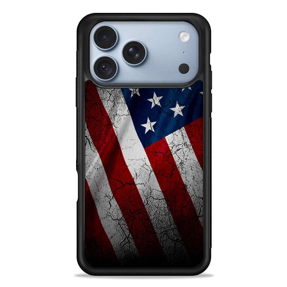 USA Flag 001 iPhone 18 Pro Case - iPhone 18 Pro Silicone Case