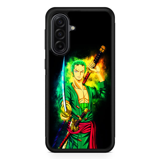 One Piece Roronoa Zoro Art Samsung Galaxy A17 Case | Durable Rubber Samsung Galaxy A17 Phone Case