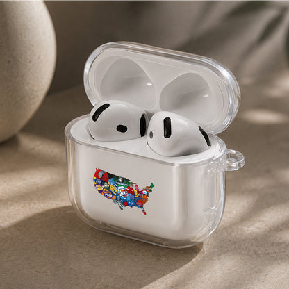 NBA Club Map Protective Apple Airpods 4 Clear Case - Durable Clear Protection