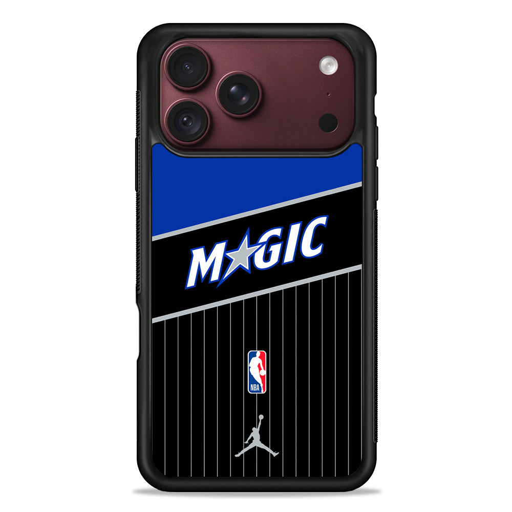 NBA Orlando Magic Black Jordan iPhone 18 Pro Max Case – Slim Silicone Protective Cover