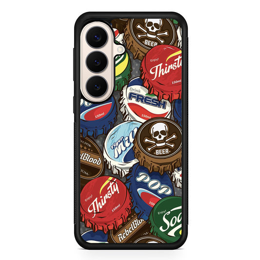 Bottle Cap Doodle Samsung Galaxy S26 Case | Durable Protective Rubber Cover