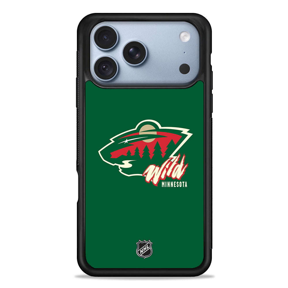 NHL Minnesota Wild Green iPhone 18 Pro Case - iPhone 18 Pro Silicone Case