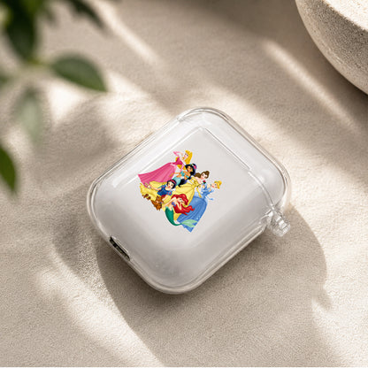 Disney Princess Protective Clear Case Cover For Apple Airpods | Soft Silicone AirPods 1 / 2 Case | Protective Cover