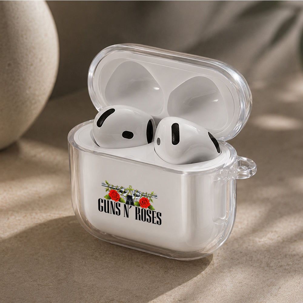 Guns N' Roses Iconic Protective Apple Airpods 4 Clear Case - Durable Clear Protection