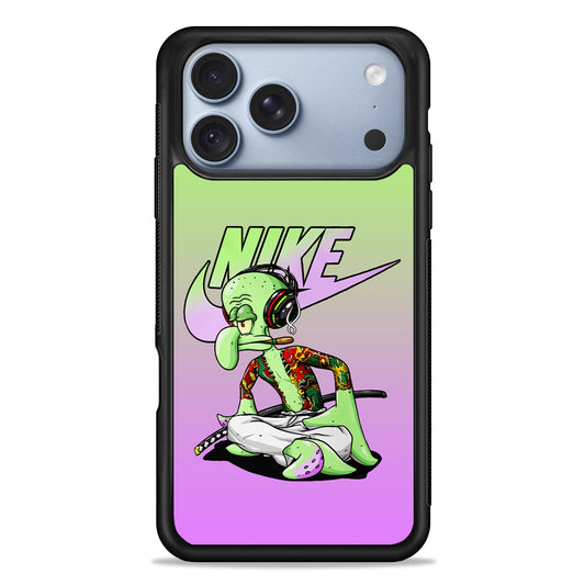Nike Squidward Gangster iPhone 18 Pro Case - iPhone 18 Pro Silicone Case