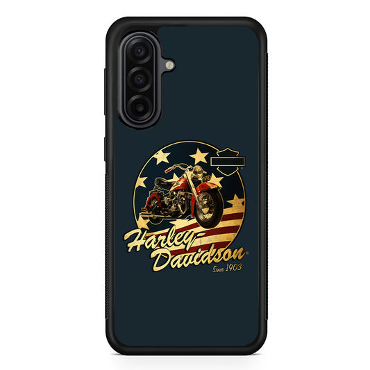 Harley Vintage Logo Samsung Galaxy A17 Case | Durable Rubber Samsung Galaxy A17 Phone Case