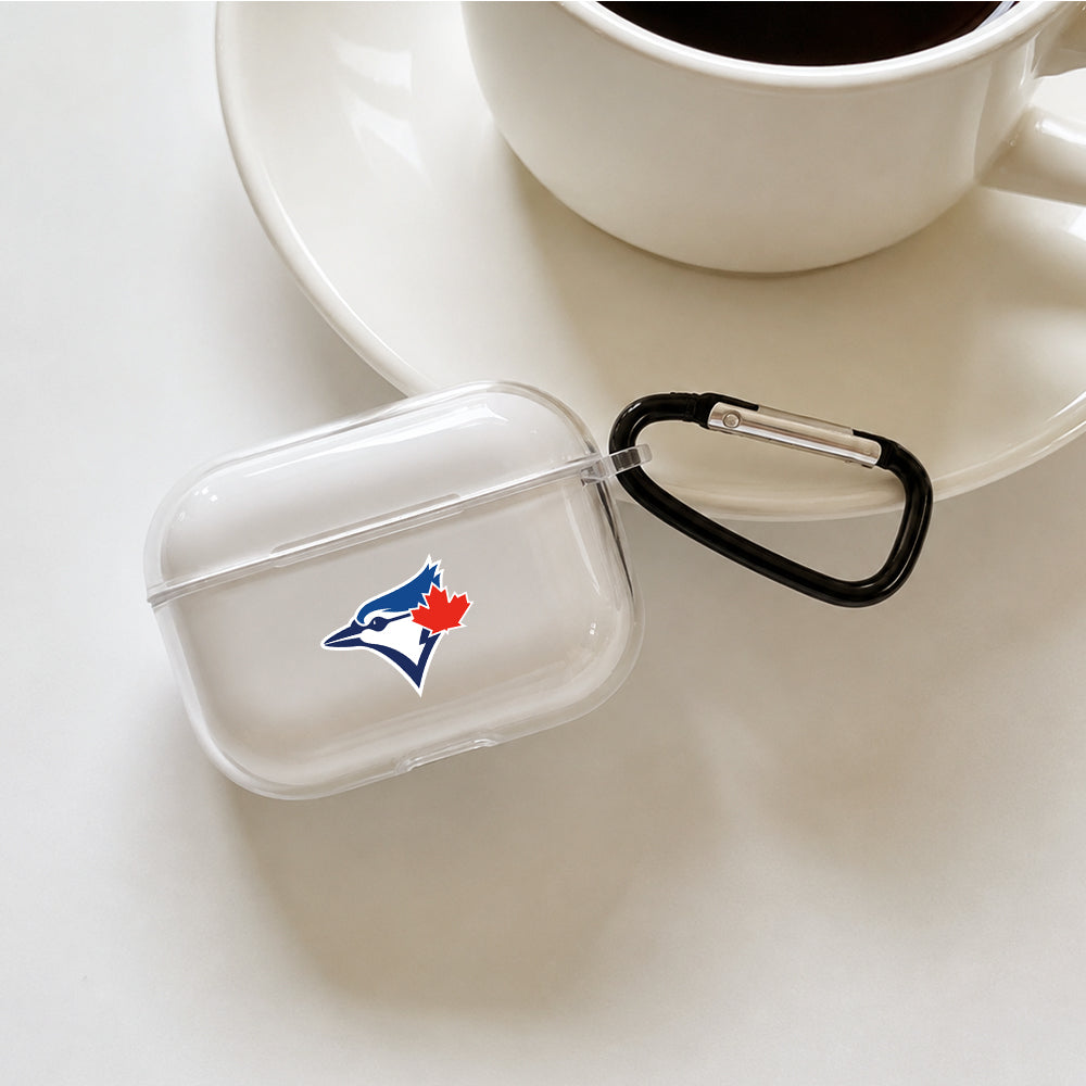 MLB Toronto Blue Jays Symbol Protective Apple AirPods Pro 3 Clear Case | Shockproof Cover