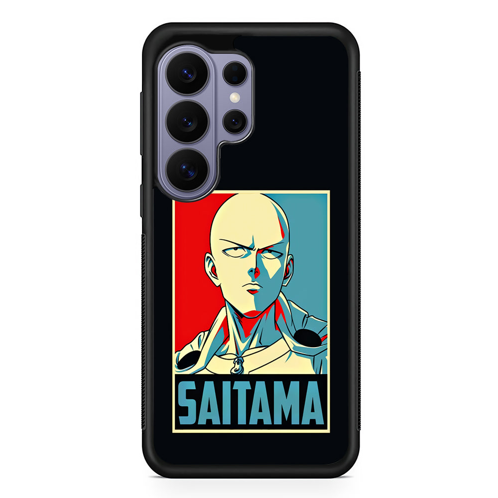 One Punch Man Saitama Poster Samsung Galaxy S26 Ultra Case | Protective Rubber Cover