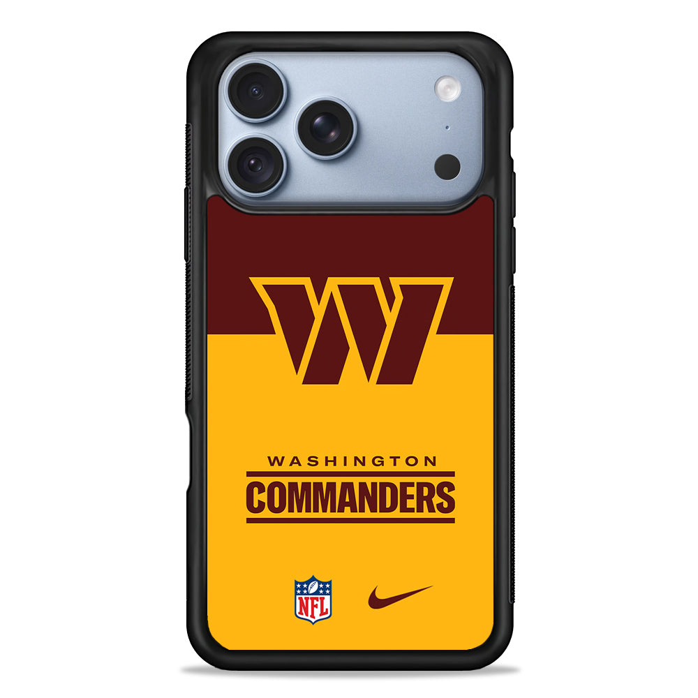 NFL Washington Commanders Nike iPhone 18 Pro Case - iPhone 18 Pro Silicone Case