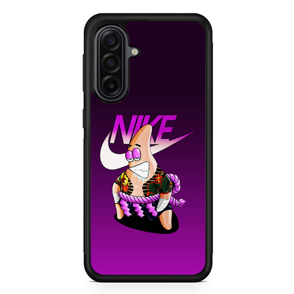 Nike Patrick Star Gangster Samsung Galaxy A17 Case | Durable Rubber Samsung Galaxy A17 Phone Case