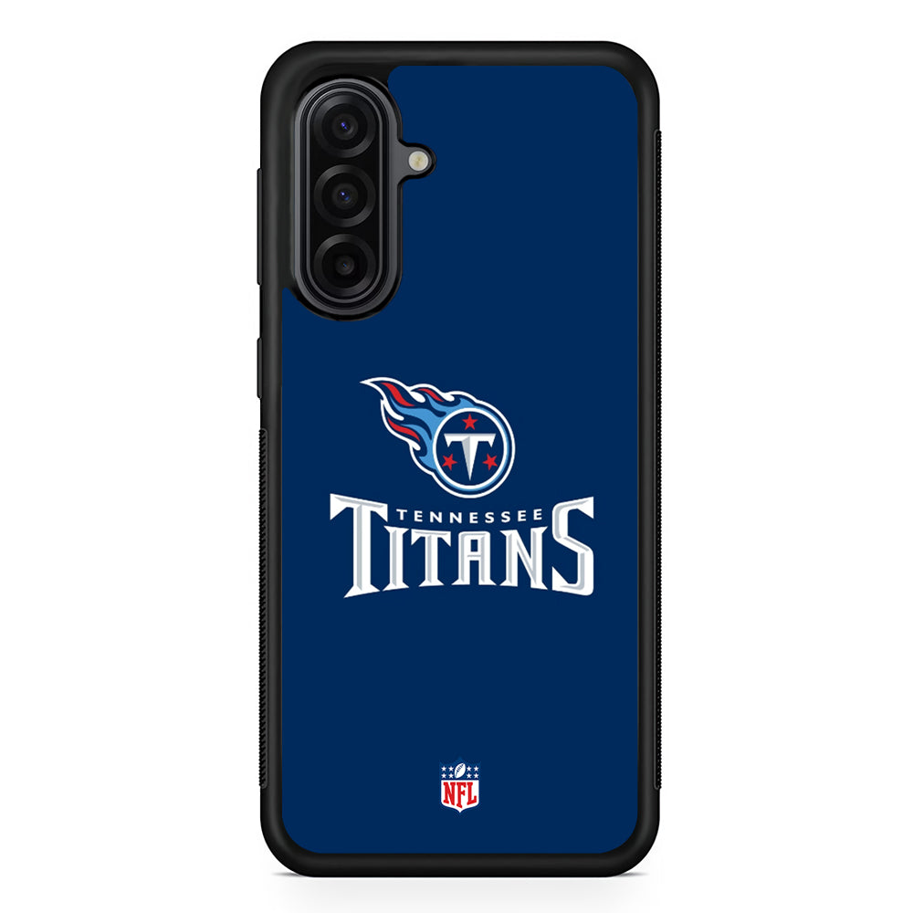NFL Tennessee Titans Navy Samsung Galaxy A17 Case | Durable Rubber Samsung Galaxy A17 Phone Case
