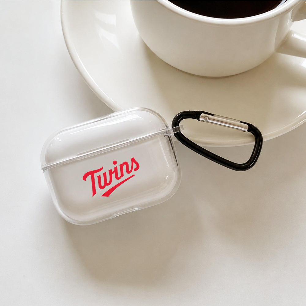 MLB Minnesota Twins Symbol Protective Apple AirPods Pro 3 Clear Case | Shockproof Cover