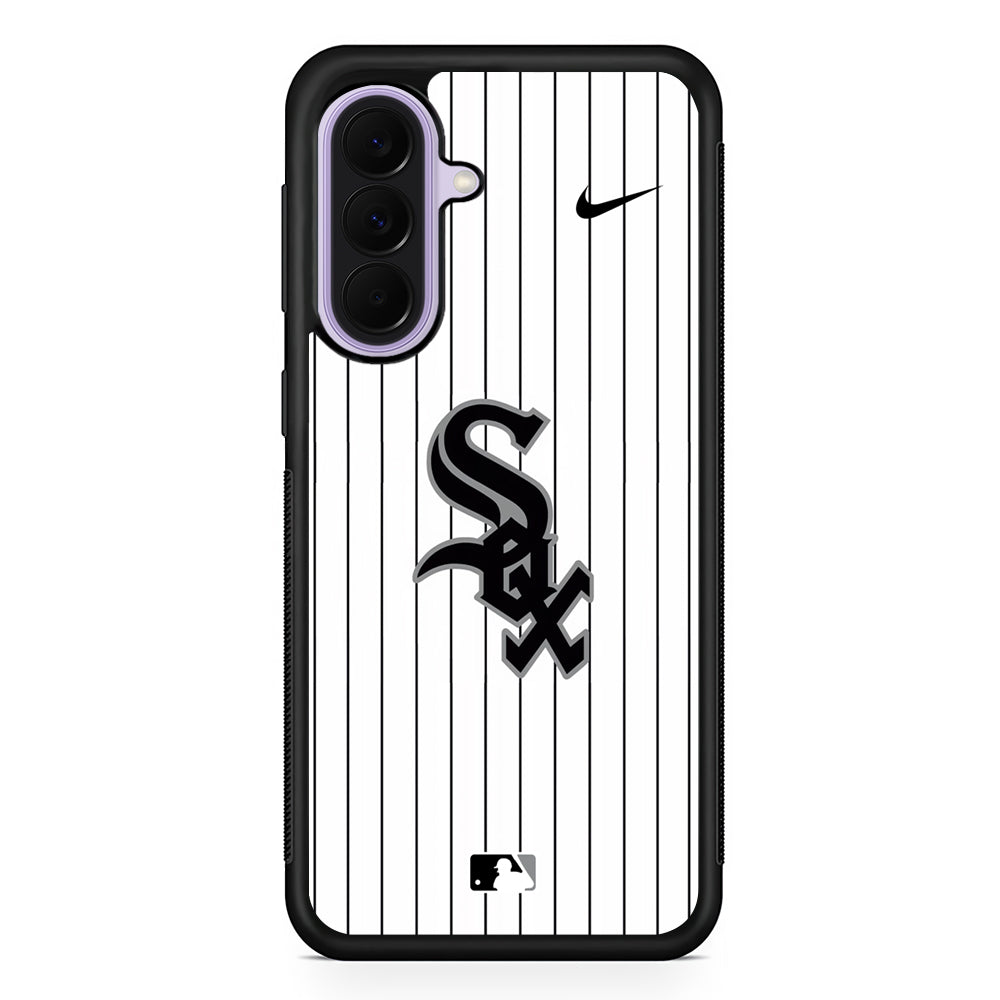 MLB Chicago White Sox White Nike Samsung Galaxy A37 Case | Samsung Galaxy A37 Rubber Protective Case