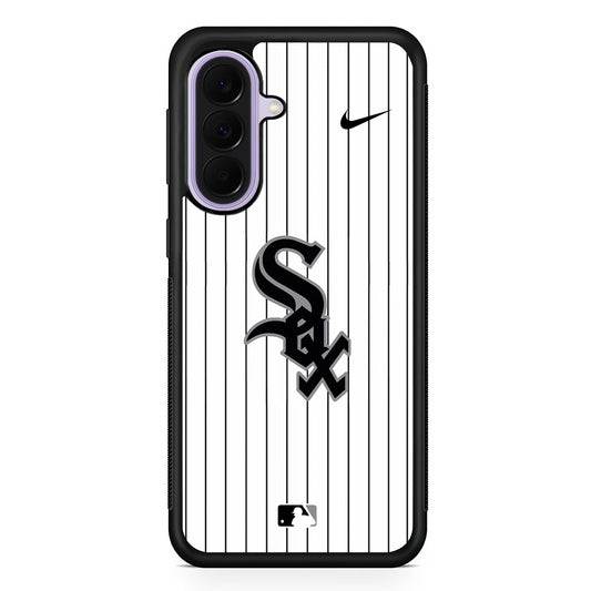 MLB Chicago White Sox White Nike Samsung Galaxy A37 Case | Samsung Galaxy A37 Rubber Protective Case