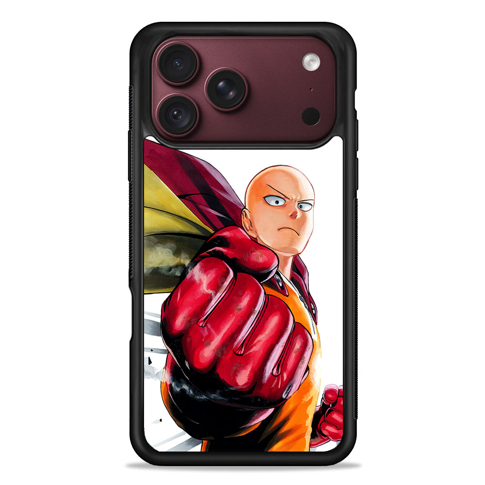 OPM Saitama Strong Punch iPhone 18 Pro Max Case – Slim Silicone Protective Cover