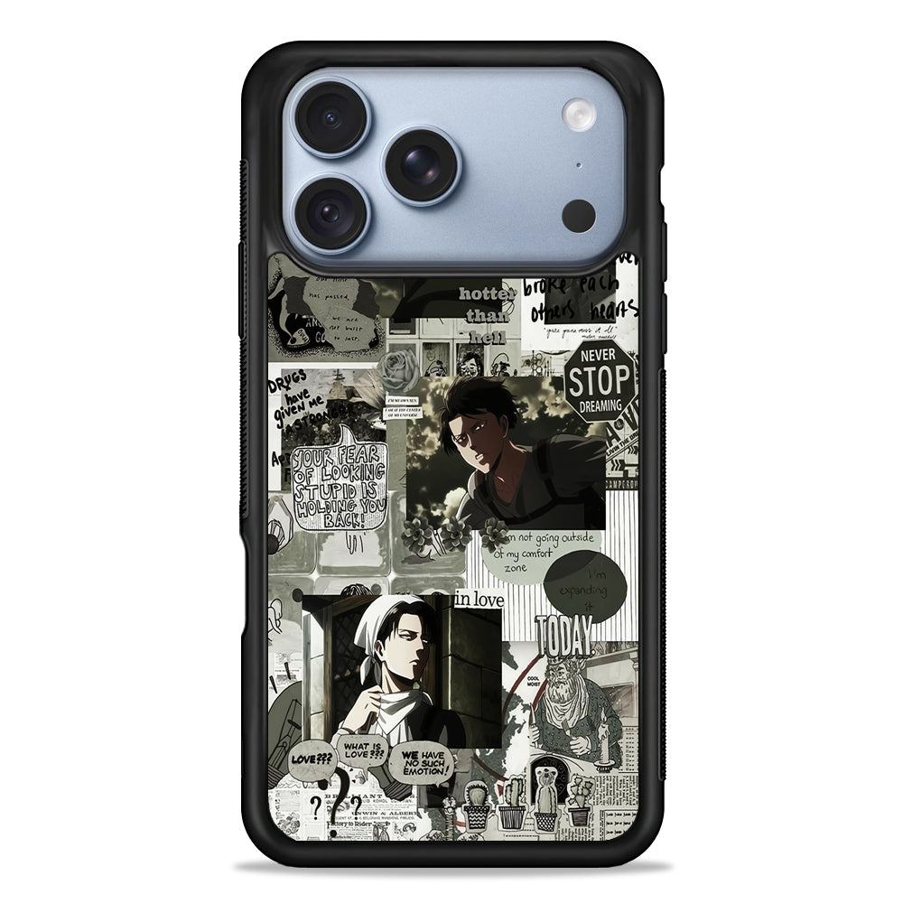 Levi Ackerman Aesthetic iPhone 18 Pro Case - iPhone 18 Pro Silicone Case