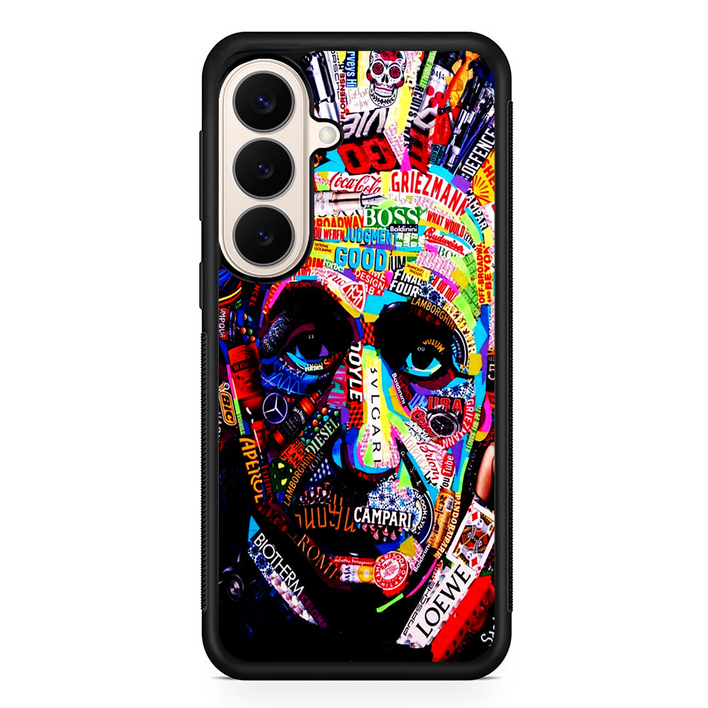 Albert Einstein Abstract Samsung Galaxy S26 Case | Durable Protective Rubber Cover