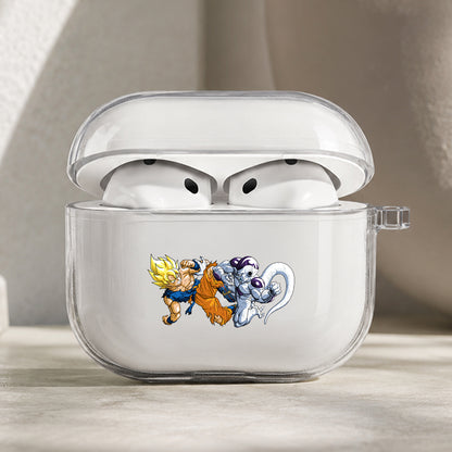 Dragon Ball Z Goku vs Frieza Protective Apple AirPods Pro 3 Clear Case | Shockproof Cover