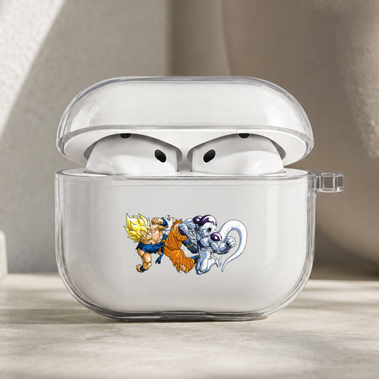 Dragon Ball Z Goku vs Frieza Protective Apple AirPods Pro 3 Clear Case | Shockproof Cover