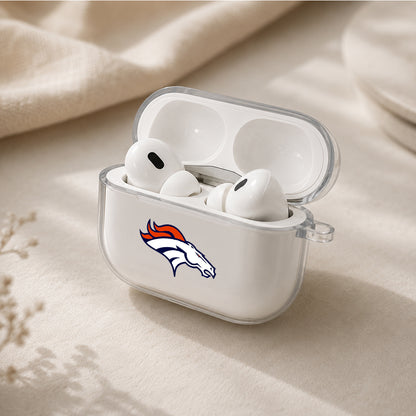 NFL Denver Broncos Symbol Protective Apple AirPods Pro 3 Clear Case | Shockproof Cover