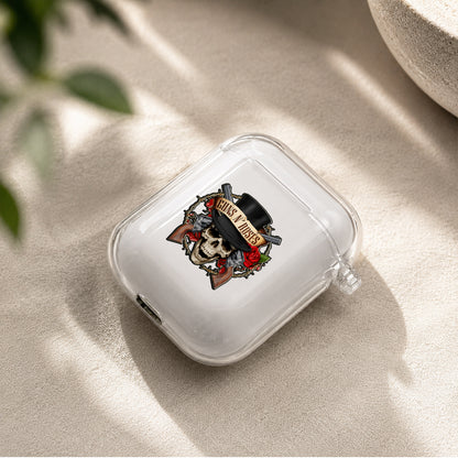 The Legend Guns N' Roses Protective Clear Case Cover For Apple Airpods | Soft Silicone AirPods 1 / 2 Case | Protective Cover