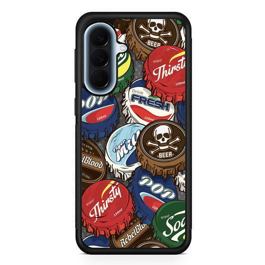 Bottle Cap Doodle Samsung Galaxy A57 Case | Slim Samsung Galaxy A57 Protective Case