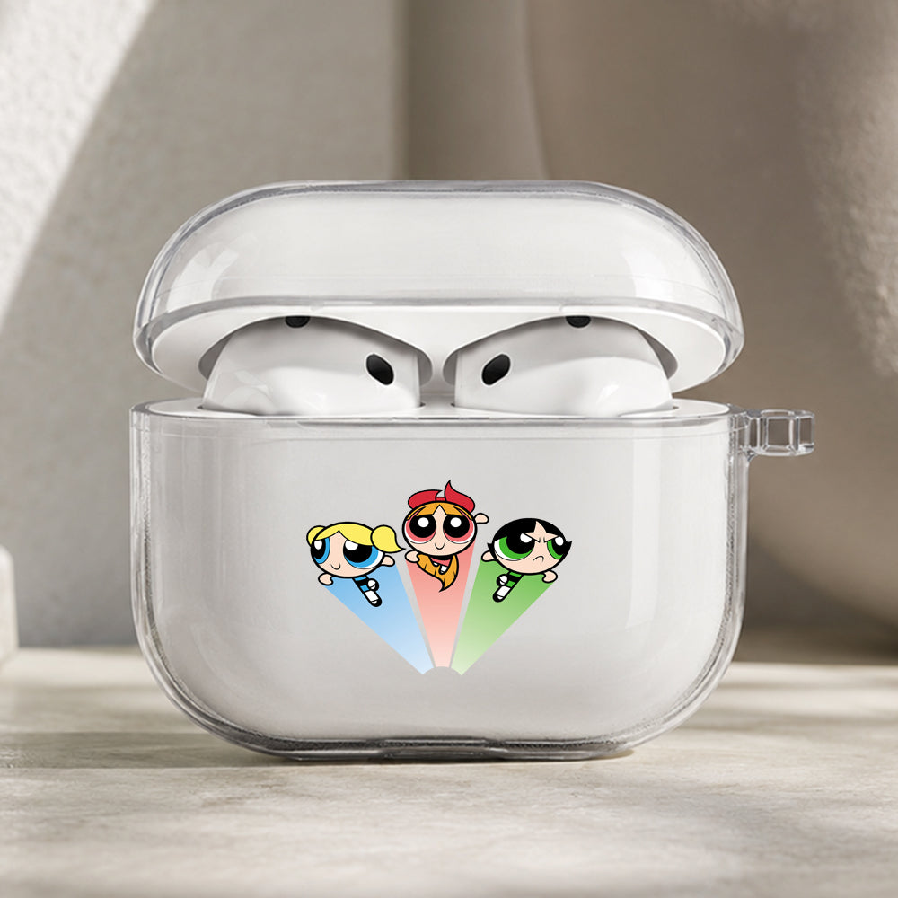 Powerpuff Girls Trio Hero Protective Apple AirPods Pro 3 Clear Case | Shockproof Cover
