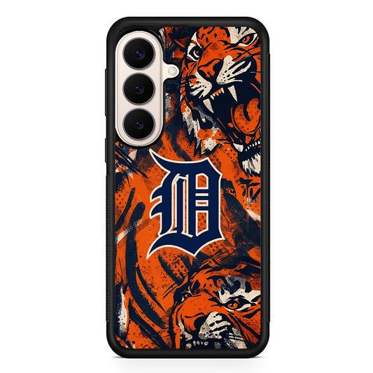 MLB Detroit Tigers Team Artwork Samsung Galaxy S26 Case | Durable Protective Rubber Cover