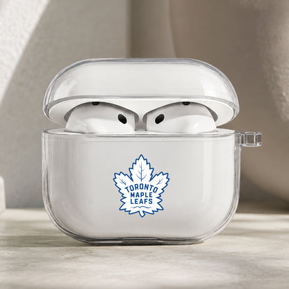 NHL Toronto Maple Leafs Symbol Protective Apple AirPods Pro 3 Clear Case | Shockproof Cover
