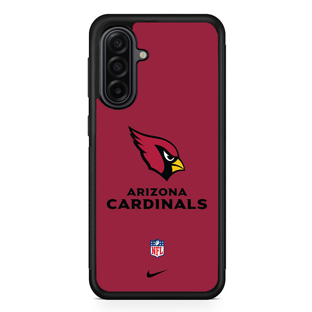 NFL Arizona Cardinals Red Nike Samsung Galaxy A17 Case | Durable Rubber Samsung Galaxy A17 Phone Case