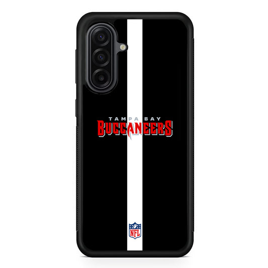 NFL Tampa Bay Buccaneers Black Samsung Galaxy A17 Case | Durable Rubber Samsung Galaxy A17 Phone Case