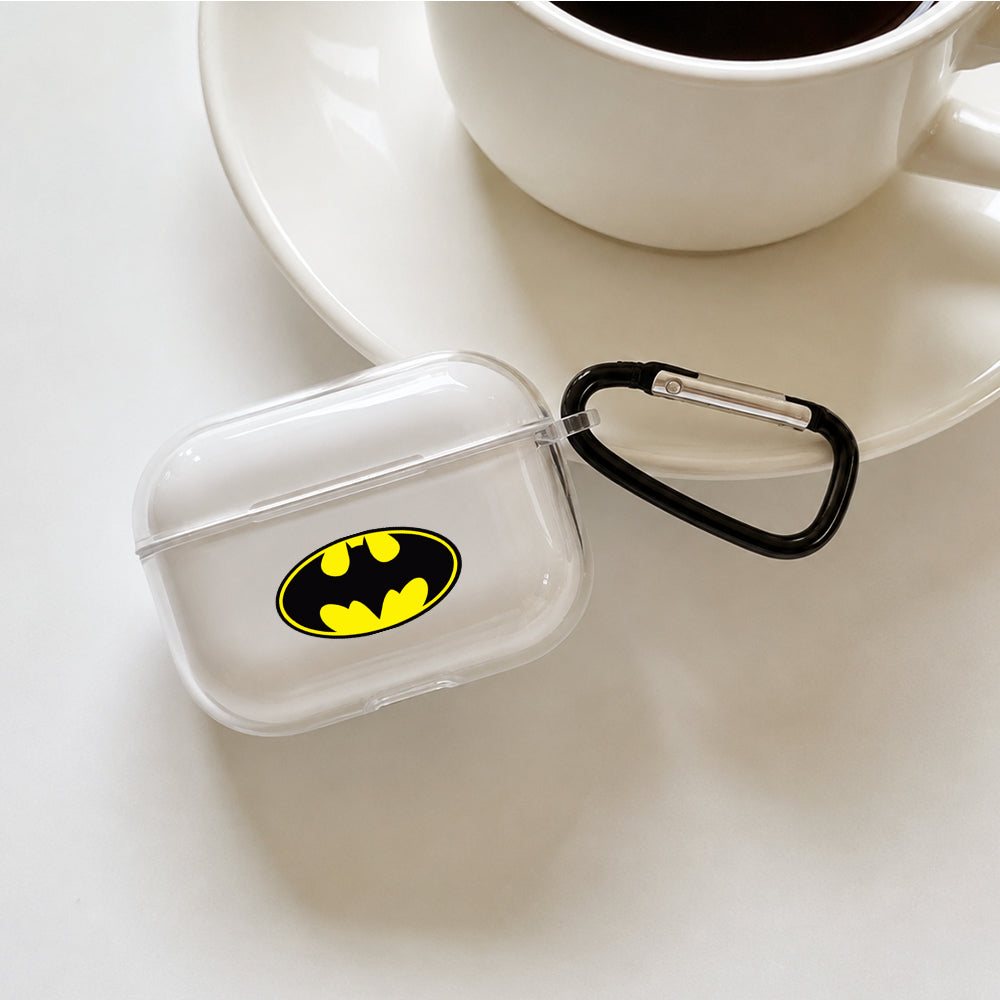 Batman Iconic Emblem Protective Apple AirPods Pro 3 Clear Case | Shockproof Cover
