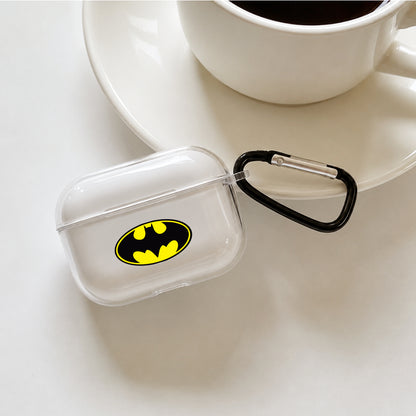 Batman Iconic Emblem Protective Apple AirPods Pro 3 Clear Case | Shockproof Cover