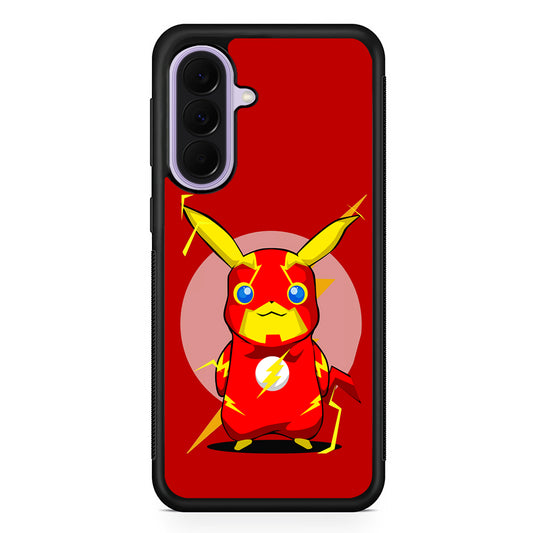 Pikachu in The Flash's Costume Samsung Galaxy A37 Case | Samsung Galaxy A37 Rubber Protective Case