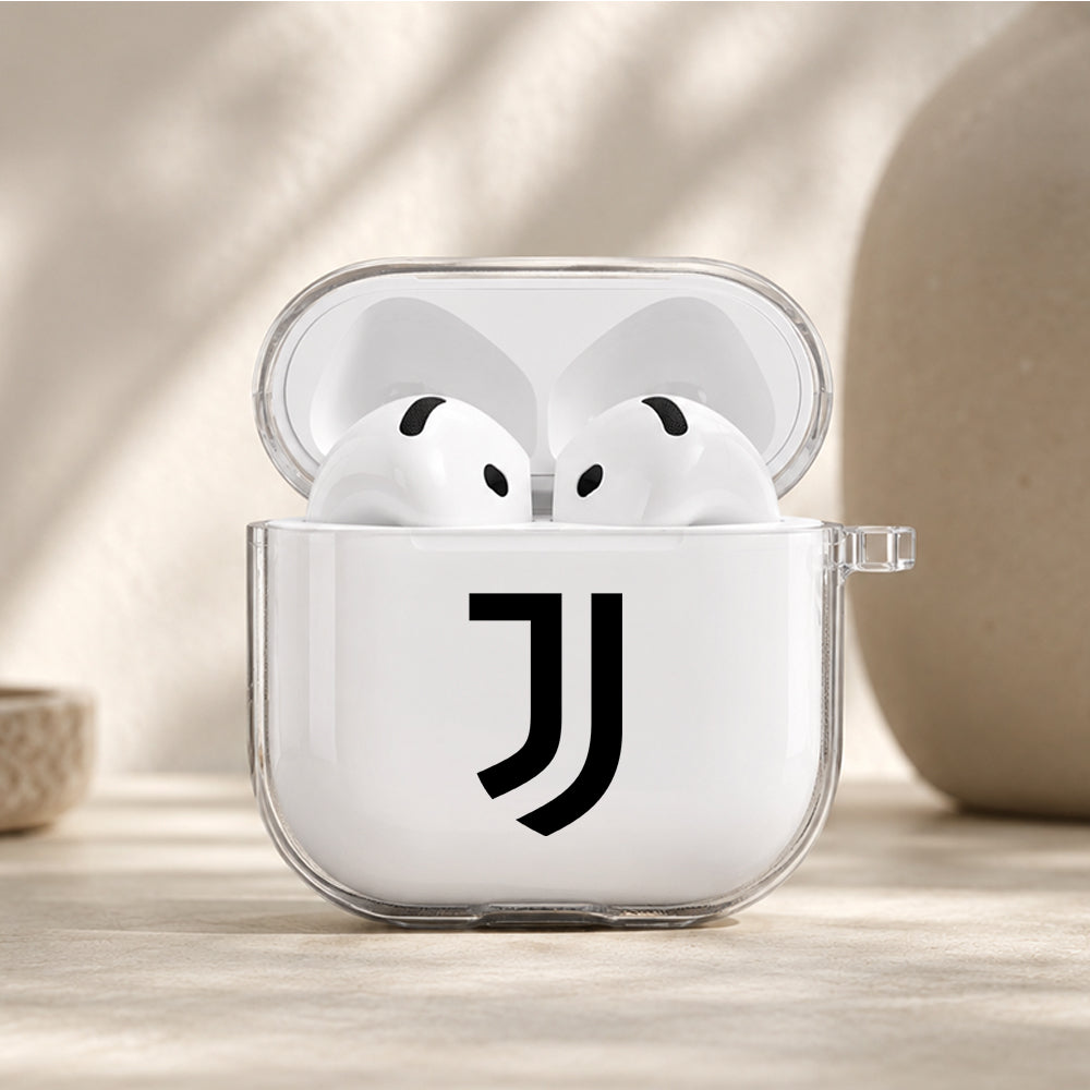 Juventus Football Logo Protective Apple Airpods 4 Clear Case - Durable Clear Protection