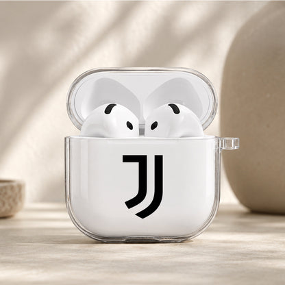 Juventus Football Logo Protective Apple Airpods 4 Clear Case - Durable Clear Protection