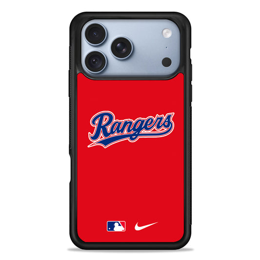 MLB Texas Rangers Red Nike iPhone 18 Pro Case - iPhone 18 Pro Silicone Case