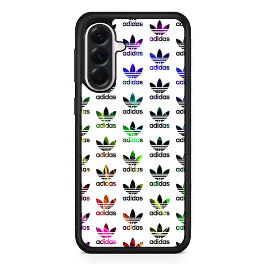Adidas Smoke Colorful Pattern Samsung Galaxy A56 Case | Samsung Galaxy A56 Protective Rubber Case