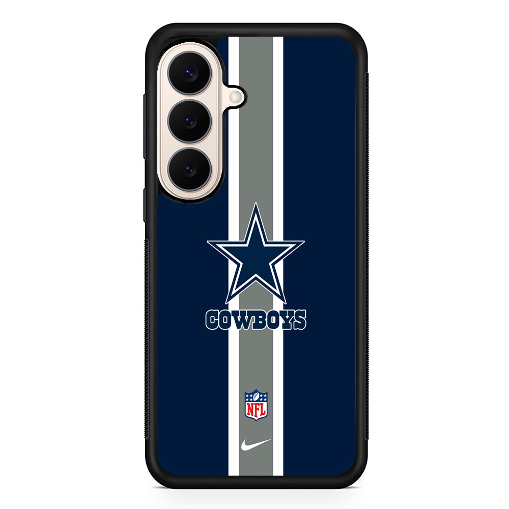 NFL Dallas Cowboys Stripe Nike Samsung Galaxy S26 Case – Slim Protective Phone Cover