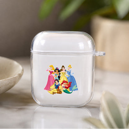 Disney Princess Protective Clear Case Cover For Apple Airpods | Soft Silicone AirPods 1 / 2 Case | Protective Cover